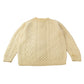 Vintage 1980s Blarney Woolen Mills Fisherman Ribbed Wool Knit Sweater Men's L