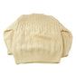 Vintage 1980s Rita Condron Fisherman Ribbed Wool Hand Knit Sweater Men's L