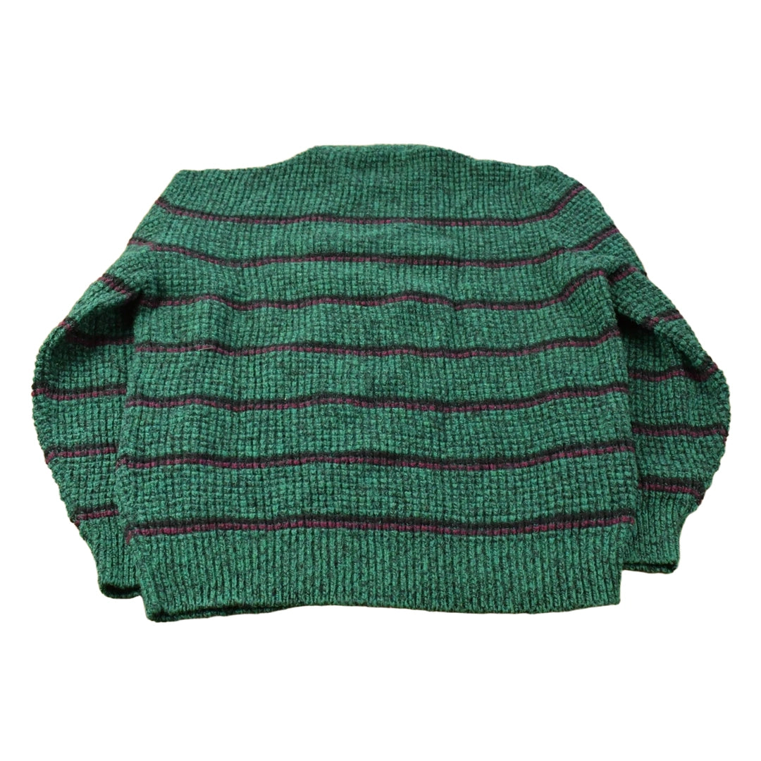 Vintage 1990s American Eagle Wool Knit Striped Crewneck Sweater Men's M