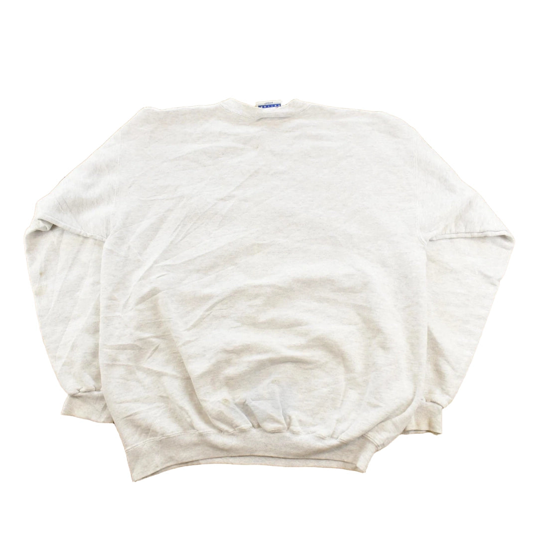 Vintage 2001 Canine Heroes Memorial American Flag Souvenir Crewneck Sweatshirt Men's L