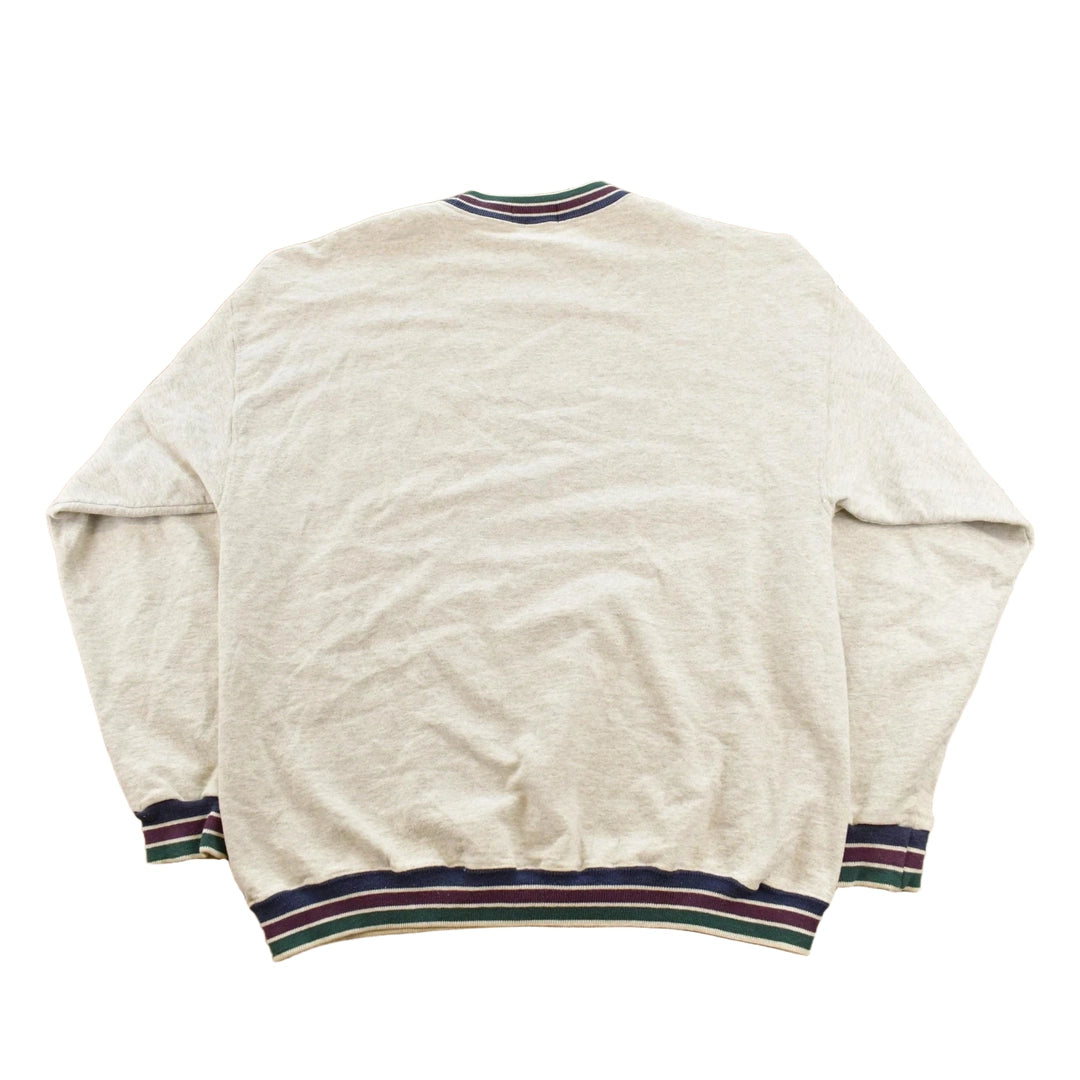 Vintage 1990s Pebble Beach Embroidered Travel Crewneck Sweatshirt Men's L