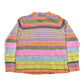 Vintage 1990s Karen Scott Sport Striped Knit Crewneck Sweater Women's S