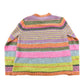 Vintage 1990s Karen Scott Sport Striped Knit Crewneck Sweater Women's S