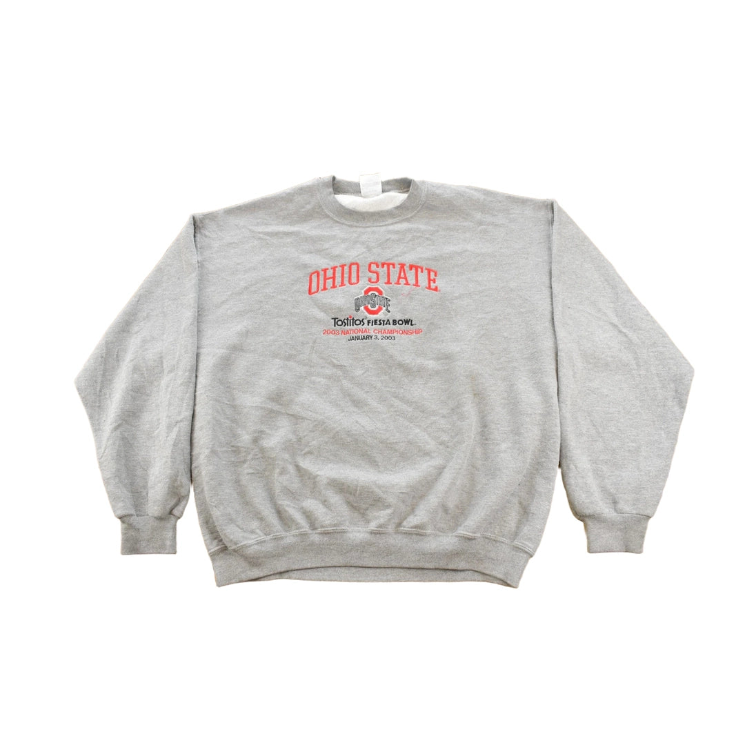 Vintage 2003 Ohio State University National Championship Collegiate Crewneck Sweatshirt Men's XL