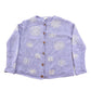 Vintage 1990s Eagle's Eye Snowflake Knit Cardigan Sweater Women's M
