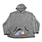 Vintage 1990s Disney Eeyore Winnie The Pooh Embroidered Fleece Hoodie Sweater Men's L
