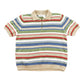 Vintage 1990s Alfred Dunner Striped Knit Quarter Zip Sweater Women's M