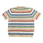 Vintage 1990s Alfred Dunner Striped Knit Quarter Zip Sweater Women's M