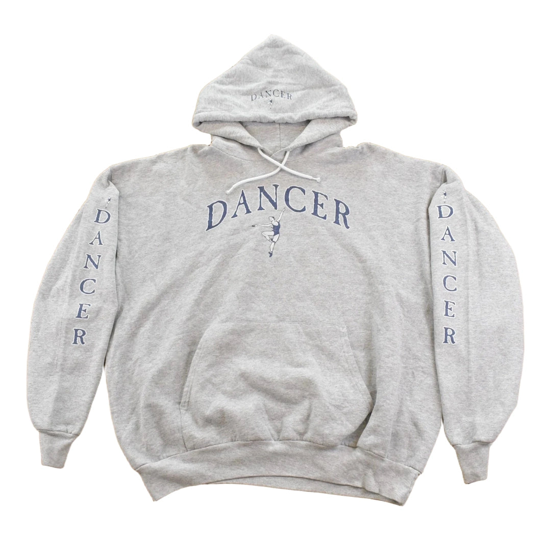 Vintage 1990s Ballerina Dancer Graphic Hoodie Sweatshirt Women's L