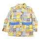 Vintage 1970s Rhoda Lee Patchwork Button Up Shirt Women's M