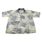 Vintage 1990s Bugle Boy Beach All Over Print Collared Polo Shirt Men's XL