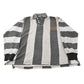 Vintage 1990s Bugle Boy Classics Striped Embroidered Rugby Long Sleeve Polo Shirt Men's Large