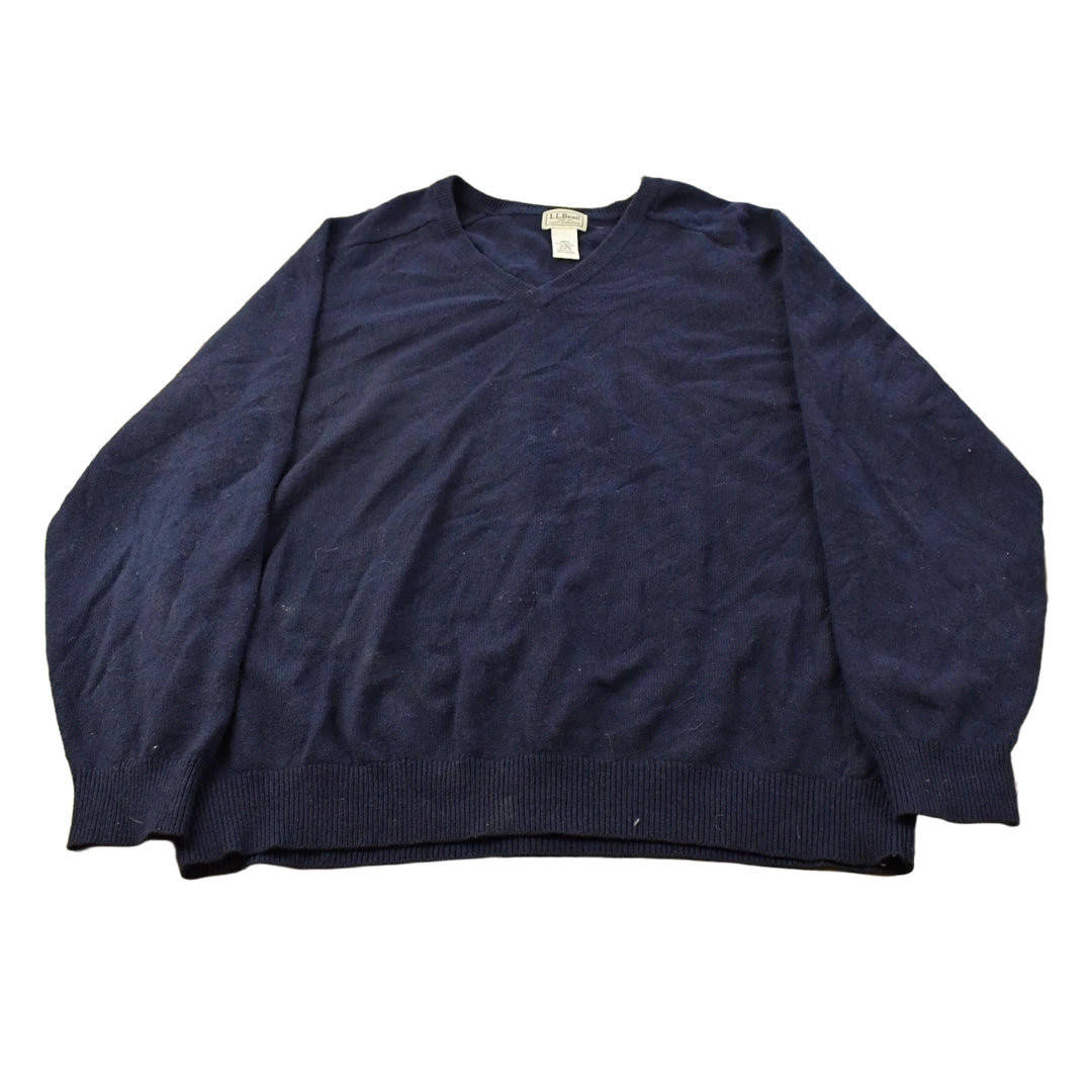 Vintage 2000s L.L. Bean Wool V Neck Knit Sweater Men's XL
