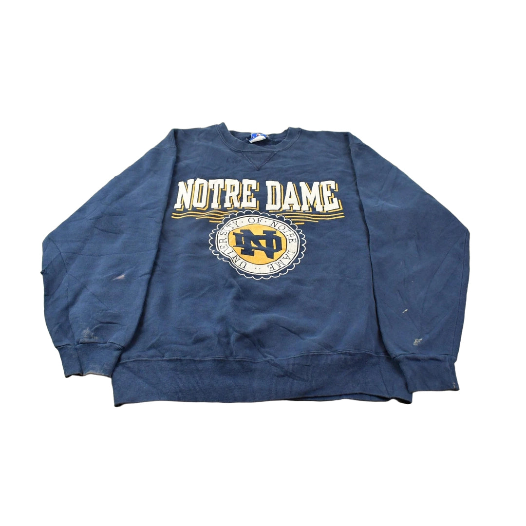 Vintage 1990s University of Notre Dame Champion Collegiate Crewneck Sweatshirt Men's XL