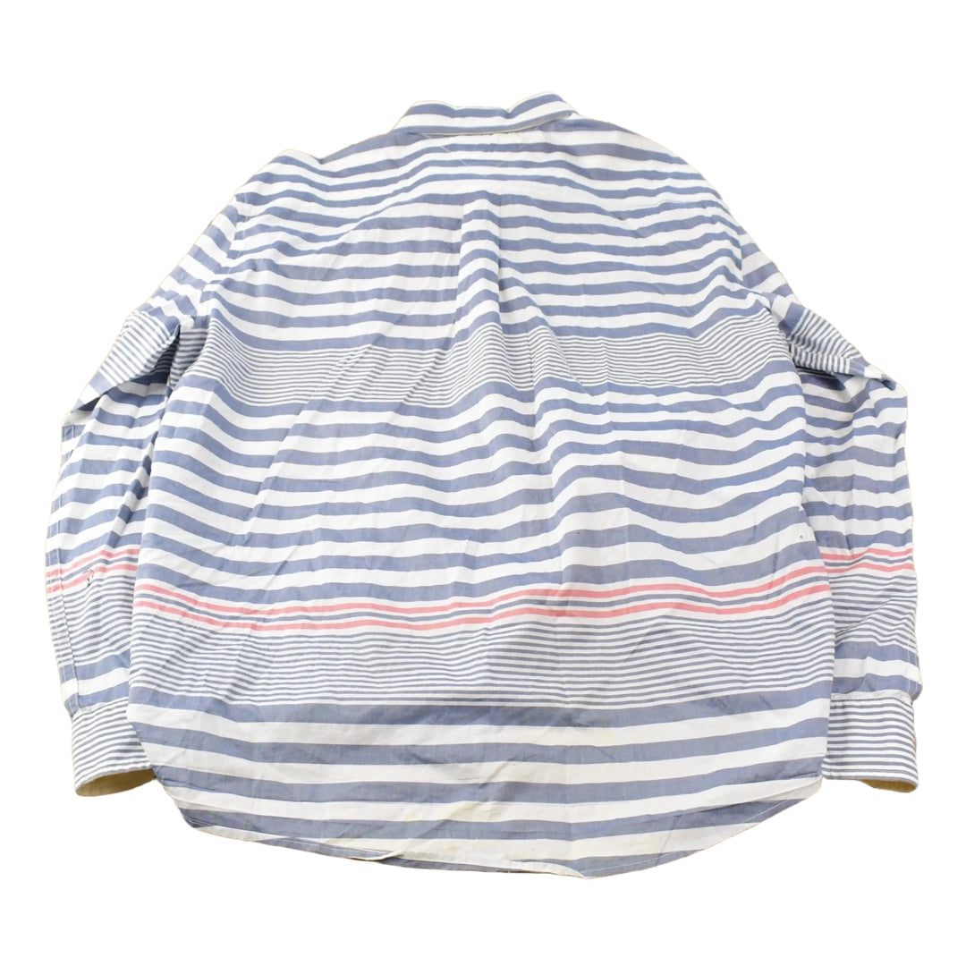 Vintage 2000s Tommy Hilfiger Striped Button Up Shirt Men's XL