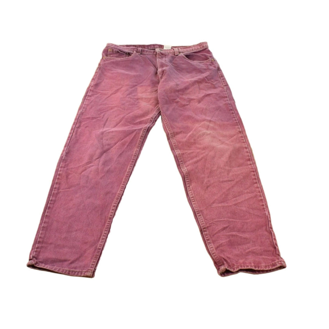Vintage 1990s Distressed Levi's 550 Relaxed Tapered Fit Denim Jeans Men's 33 x 31