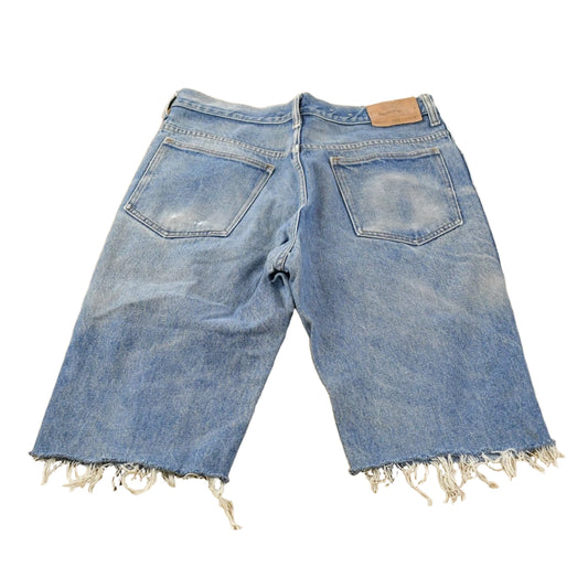 Vintage 1990s Mark Work Warehouse Distressed Cut Off Denim Shorts Men's 32