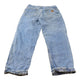 Vintage 1990s Carhartt Flannel Lined Denim Work Jeans Men's 32 x 32
