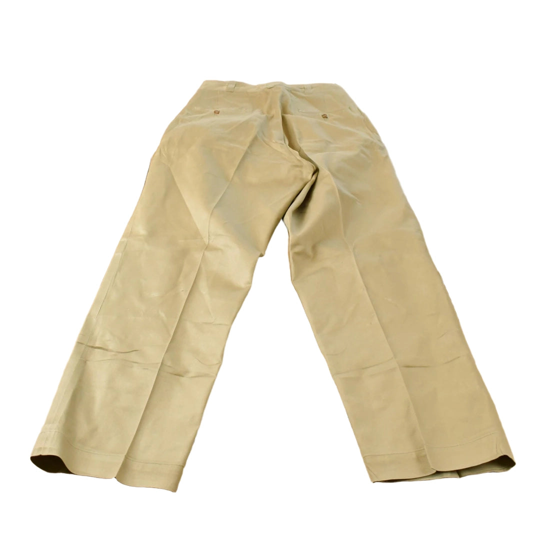 Vintage 1950s Military Starched Naval Army Khaki Pants Men's 29 x 30