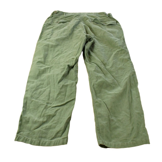 Vintage 1940s Military OG-107 Sateen Pants Men's 36 x 30