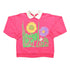Proper Vintage Clothing > Gender Neutral Adult Clothing > Hoodies & Sweatshirts > Sweatshirts 1990 Vintage Floral Neon Sunflower Pink Double Collar Crewneck / Nature Print / Wilderness Pullover Sweatshirt Graphic / Made In USA