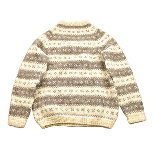 Proper Vintage Clothing > Gender Neutral Adult Clothing > Hoodies & Sweatshirts > Sweatshirts Vintage 1950s 100% Wool Hand Knit Sweater / Vintage Winter Knit / Outdoorsman / Vintage Knit / Natalie J Bucki