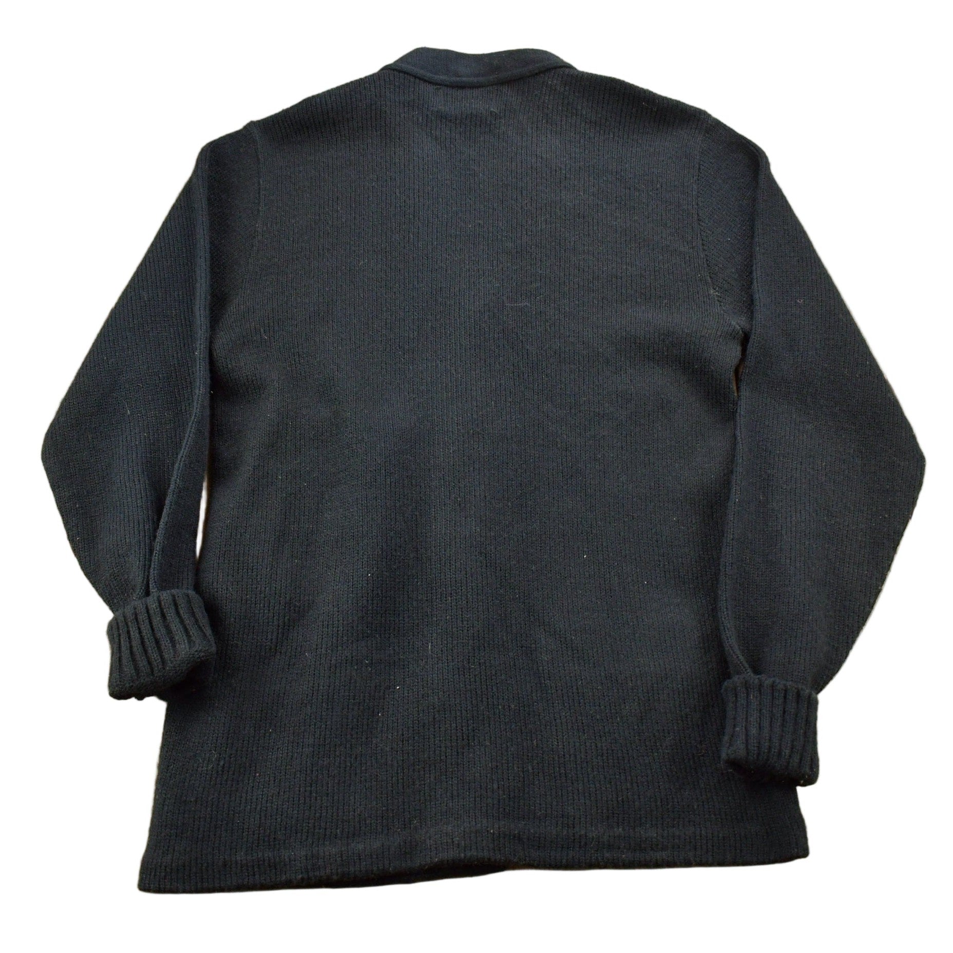 Proper Vintage Clothing > Gender Neutral Adult Clothing > Hoodies & Sweatshirts > Sweatshirts Vintage 1950s Collegiate Knit Cardigan Sweater / Bristol Products / Vintage Cardigan / S Logo / Patchwork / Made In USA