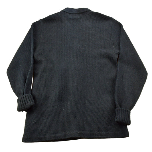 Proper Vintage Clothing > Gender Neutral Adult Clothing > Hoodies & Sweatshirts > Sweatshirts Vintage 1950s Collegiate Knit Cardigan Sweater / Bristol Products / Vintage Cardigan / S Logo / Patchwork / Made In USA