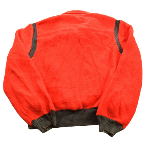 Proper Vintage Clothing > Gender Neutral Adult Clothing > Hoodies & Sweatshirts > Sweatshirts Vintage 1960s Montgomery Ward Quarter Zip Sweater / Color Block/ True Vintage / Made In USA / Fleece