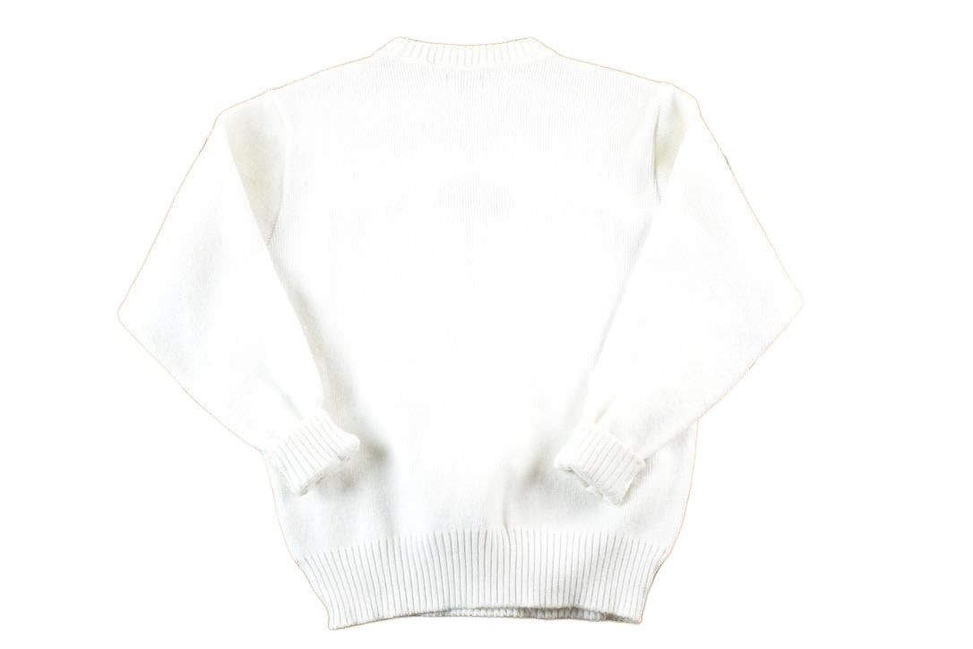 Proper Vintage Clothing > Gender Neutral Adult Clothing > Hoodies & Sweatshirts > Sweatshirts Vintage 1970s Fighting Irish Knit University Crewneck Mens XL / Vintage Collegiate / Made In USA / 90s College Crewneck / Preppy Sportswear