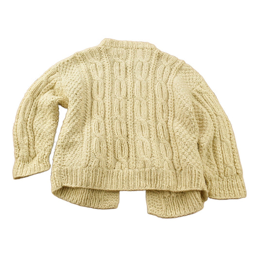 Proper Vintage Clothing > Gender Neutral Adult Clothing > Hoodies & Sweatshirts > Sweatshirts Vintage 1970s Flaherty Imports 3D Cable Knit Button Up Sweater / Vintage 90s Sweater / Ski Sweater / Streetwear