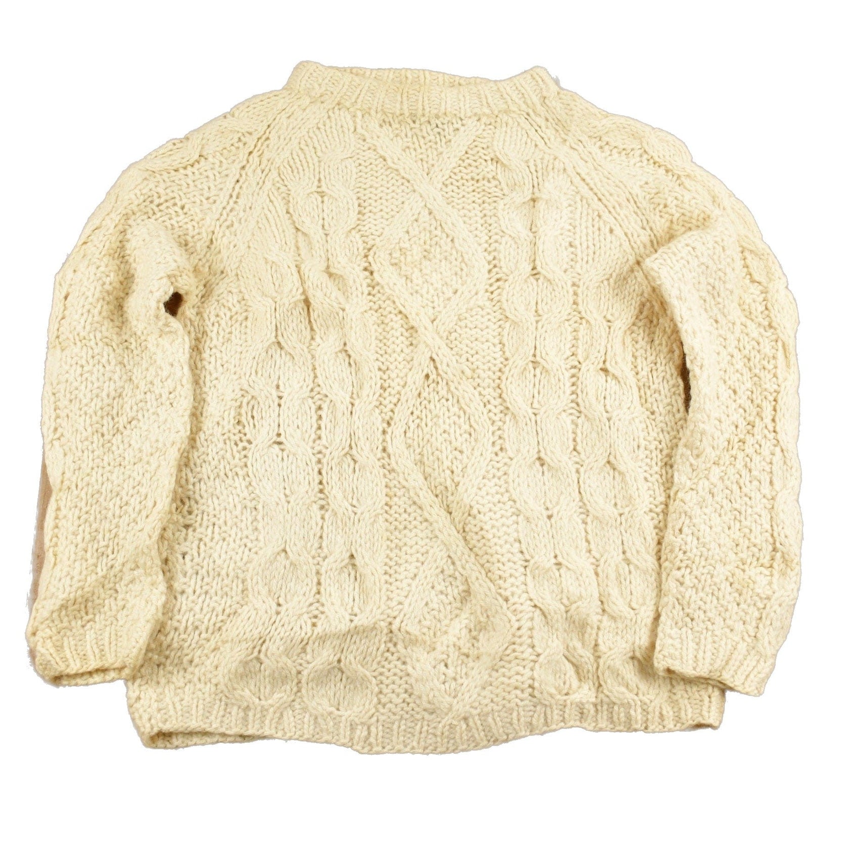 Proper Vintage Clothing > Gender Neutral Adult Clothing > Hoodies & Sweatshirts > Sweatshirts Vintage 1970s Sears Roebuck 3D Cable Knit Sweater / Made in Italy / True Vintage / 100% Wool Sweater