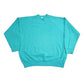 Proper Vintage Clothing > Gender Neutral Adult Clothing > Hoodies & Sweatshirts > Sweatshirts Vintage 1980s Blank Turquoise Crewneck Sweatshirt / 80s Crewneck / Essential / Streetwear / 80s Blank / Raglan Sweater / Made In USA