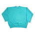Proper Vintage Clothing > Gender Neutral Adult Clothing > Hoodies & Sweatshirts > Sweatshirts Vintage 1980s Blank Turquoise Crewneck Sweatshirt / 80s Crewneck / Essential / Streetwear / 80s Blank / Raglan Sweater / Made In USA