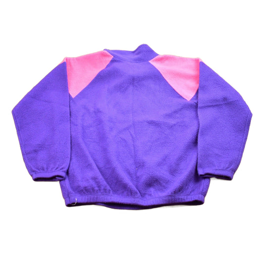 Proper Vintage Clothing > Gender Neutral Adult Clothing > Hoodies & Sweatshirts > Sweatshirts Vintage 1980s Color Block Pullover Fleece Sweater / Sportswear / 90s Crewneck / Streetwear / Athleisure / Hiking