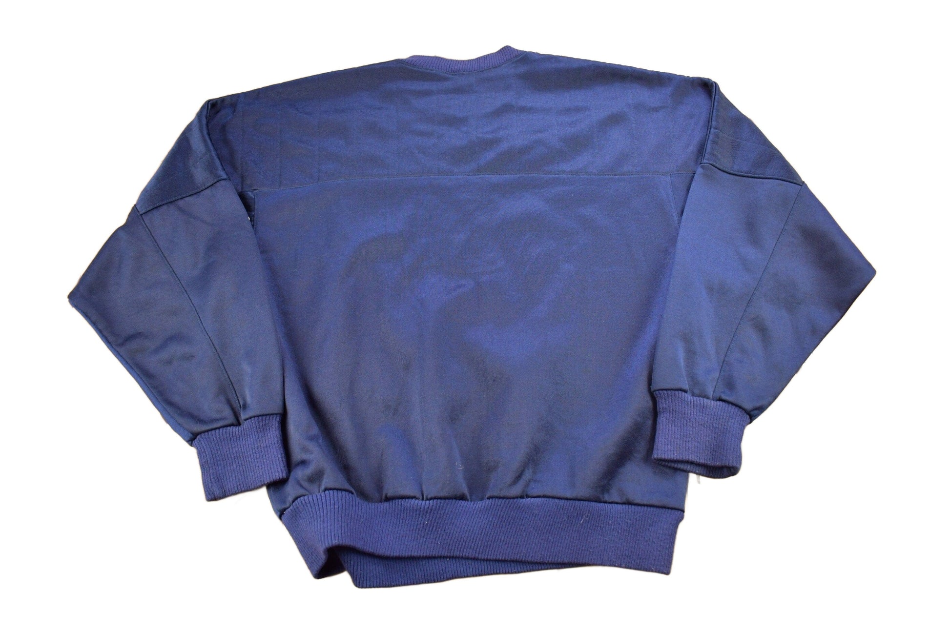 Proper Vintage Clothing > Gender Neutral Adult Clothing > Hoodies & Sweatshirts > Sweatshirts Vintage 1980s Nike Big Swoosh Jersey Like Crewneck Sweatshirt / Vintage Nike / Sportswear / Streetwear / Nike Grey Tag