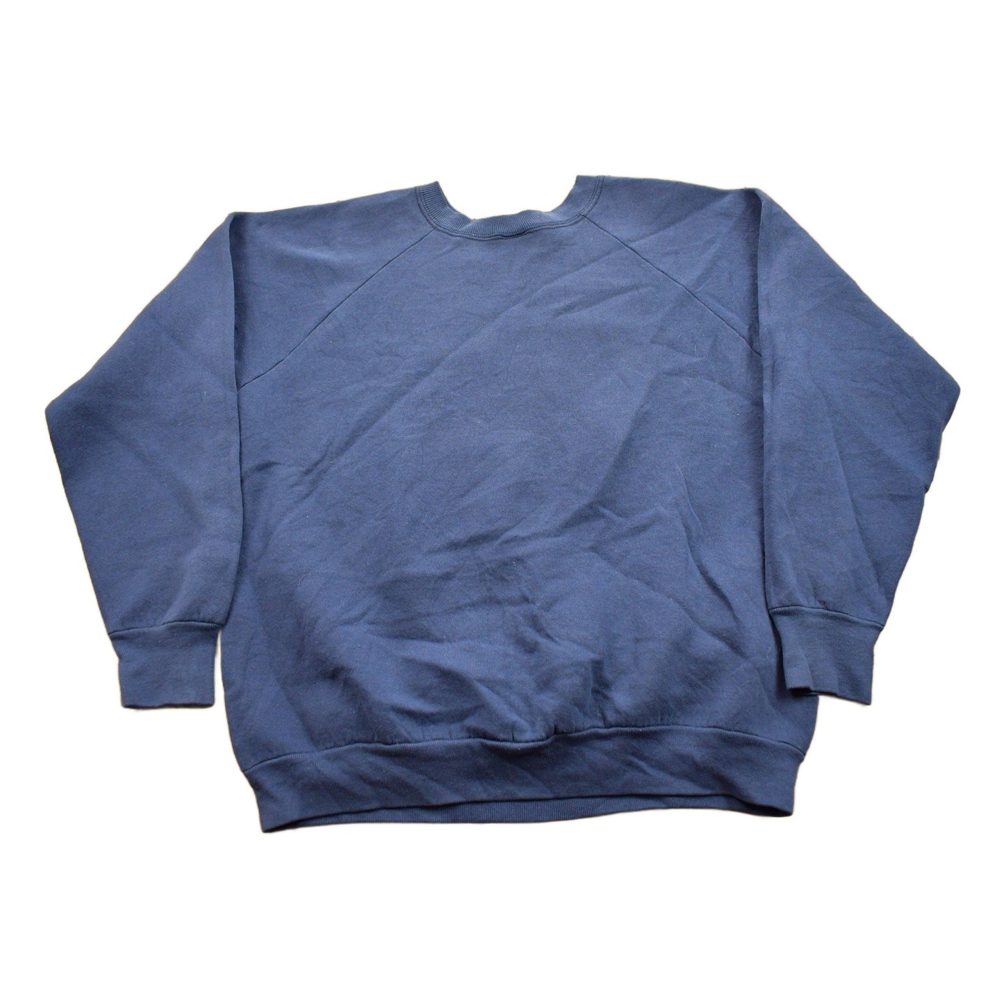 Proper Vintage Clothing > Gender Neutral Adult Clothing > Hoodies & Sweatshirts > Sweatshirts Vintage 1980s United States Navy Graphic Raglan Crewneck / Vintage Military Sweatshirt / / Navy Sweater