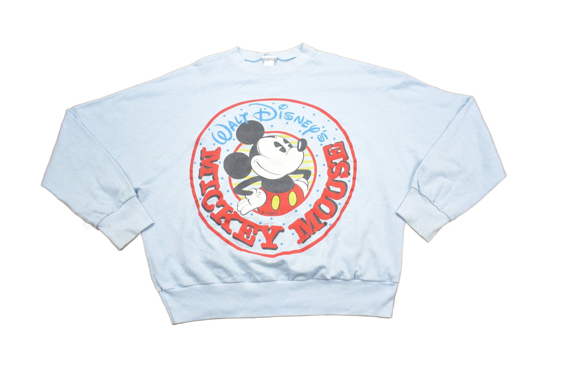 Proper Vintage Clothing > Gender Neutral Adult Clothing > Hoodies & Sweatshirts > Sweatshirts Vintage 1980s Walt Disney Mickey Mouse Crewneck / Made In USA / Vintage Sweatshirt / Sportswear / 80s Disney