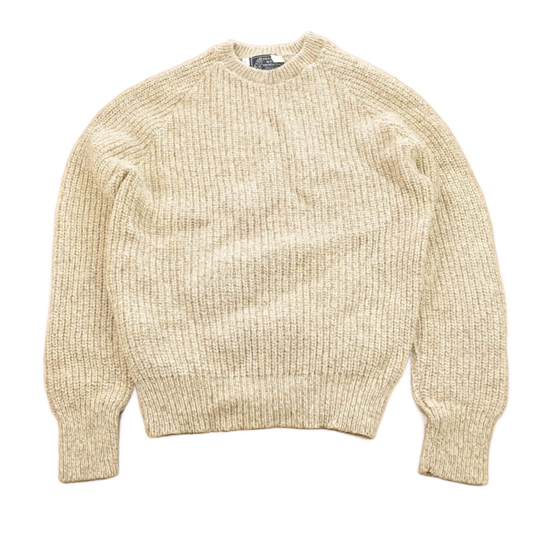 Proper Vintage Clothing > Gender Neutral Adult Clothing > Hoodies & Sweatshirts > Sweatshirts Vintage 1990s 100% Wool Knit Sweater / Vintage 90s Crewneck / Outdoorsman / Vintage Knit / Made In USA