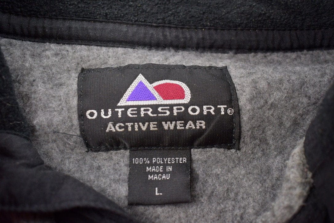 Proper Vintage Clothing > Gender Neutral Adult Clothing > Hoodies & Sweatshirts > Sweatshirts Vintage 1990s Active Wear Fleece Sweater / Outdoorsman / 90s Sweater / Streetwear / Hiking / Fleece Zip up / Outersport Fleece / 90s Fleece