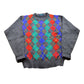 Proper Vintage Clothing > Gender Neutral Adult Clothing > Hoodies & Sweatshirts > Sweatshirts Vintage 1990s Arrow Knitted Argyle Crewneck Sweater / Vintage 90s Crewneck / All Over Pattern / Colorful / Sweatshirt / Abstract Pattern