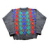 Proper Vintage Clothing > Gender Neutral Adult Clothing > Hoodies & Sweatshirts > Sweatshirts Vintage 1990s Arrow Knitted Argyle Crewneck Sweater / Vintage 90s Crewneck / All Over Pattern / Colorful / Sweatshirt / Abstract Pattern