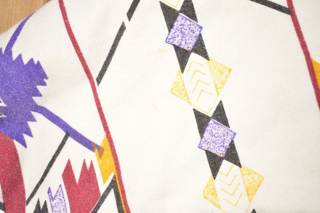 Proper Vintage Clothing > Gender Neutral Adult Clothing > Hoodies & Sweatshirts > Sweatshirts Vintage 1990s Aztec Pattern Quarter Button Up Sweatshirt / 90s Sweater / Made In USA / Essential / Streetwear / Aztec Theme