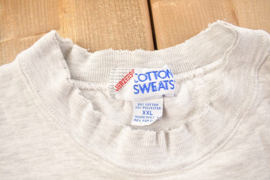 Proper Vintage Clothing > Gender Neutral Adult Clothing > Hoodies & Sweatshirts > Sweatshirts Vintage 1990s Bay City Central Wolves Collegiate Crewneck / Embroidered / NCAA Sweatshirt / Sportswear / Americana