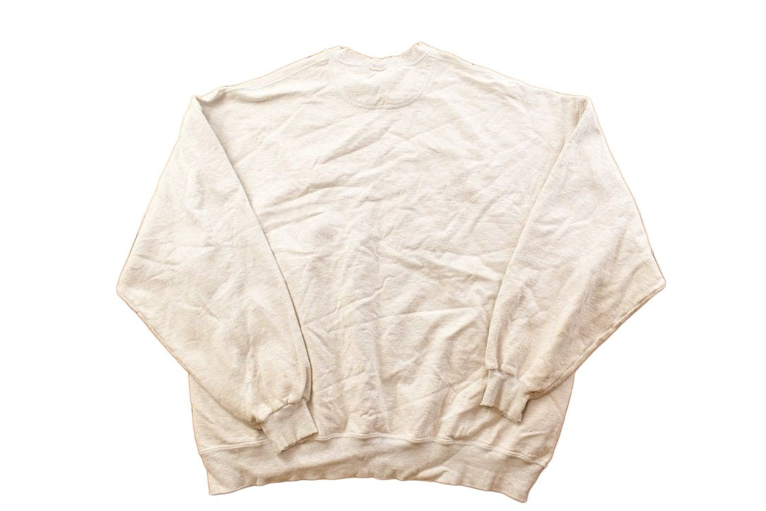 Proper Vintage Clothing > Gender Neutral Adult Clothing > Hoodies & Sweatshirts > Sweatshirts Vintage 1990s Bay City Central Wolves Collegiate Crewneck / Embroidered / NCAA Sweatshirt / Sportswear / Americana