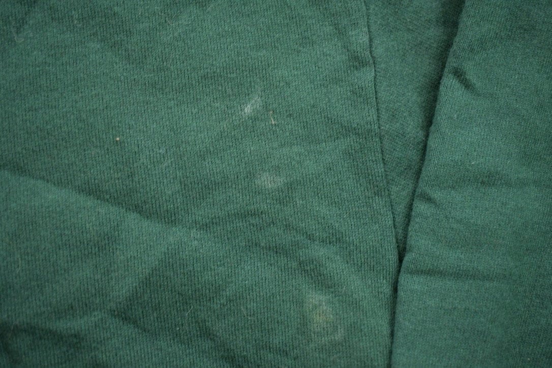 Proper Vintage Clothing > Gender Neutral Adult Clothing > Hoodies & Sweatshirts > Sweatshirts Vintage 1990s Blank Green Crewneck Sweatshirt / 90s Crewneck / Made In USA / Essential / Streetwear / 90s Blank / Jerzees Blank Crewneck