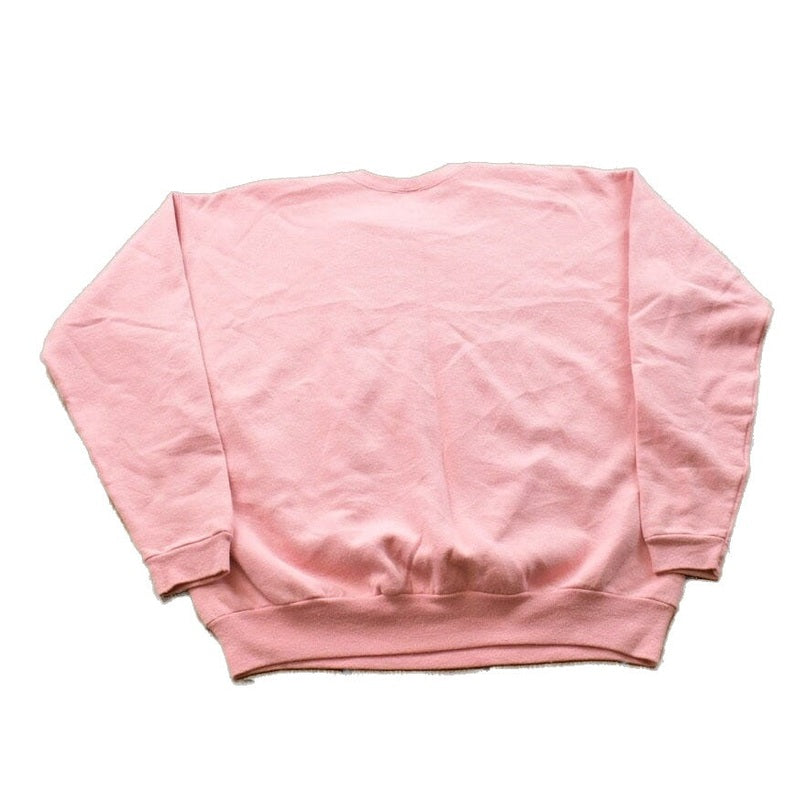 Proper Vintage Clothing > Gender Neutral Adult Clothing > Hoodies & Sweatshirts > Sweatshirts Vintage 1990s Blank Pink Crewneck Sweatshirt / 90s Crewneck / Made In USA / Essential / Streetwear / 90s Blank