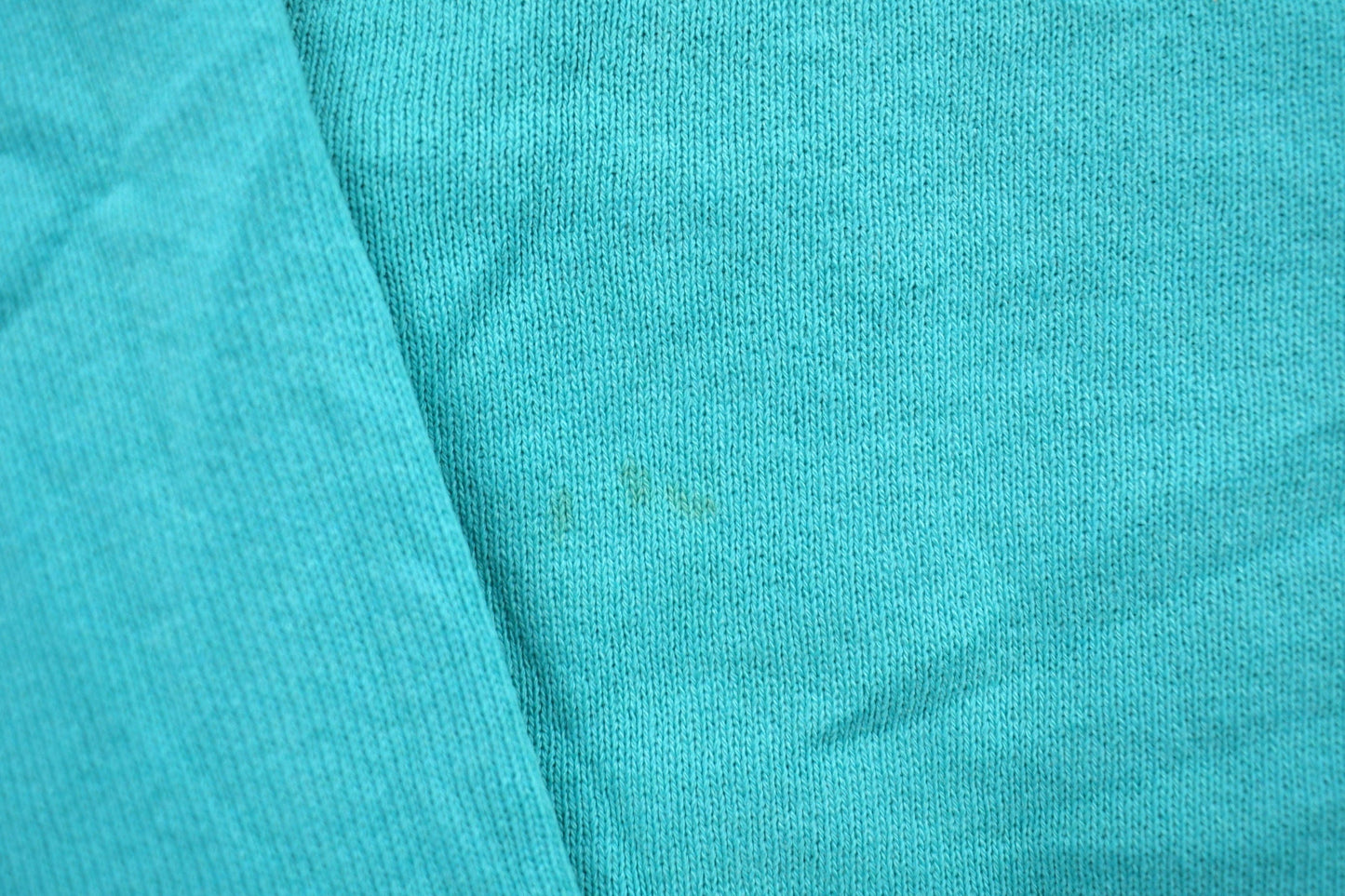 Proper Vintage Clothing > Gender Neutral Adult Clothing > Hoodies & Sweatshirts > Sweatshirts Vintage 1990s Blank Turquoise Crewneck Sweatshirt / 90s Crewneck / Made In USA / Essential / Streetwear / 90s Blank / Cheetah Mervvns