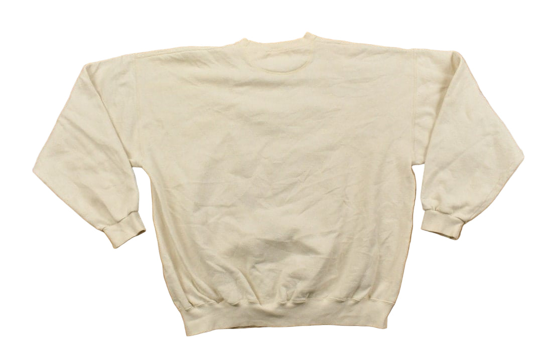 Proper Vintage Clothing > Gender Neutral Adult Clothing > Hoodies & Sweatshirts > Sweatshirts Vintage 1990s Buena Vista College Mum Embroidered Crewneck Sweatshirt / Patchwork / Sportswear / Vintage Athleisure