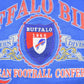 Proper Vintage Clothing > Gender Neutral Adult Clothing > Hoodies & Sweatshirts > Sweatshirts Vintage 1990s Buffalo Bills NFL Crewneck Sweatshirt / Made In USA / Bills Mafia / Sportswear / Athleisure / Nutmeg / Patchwork